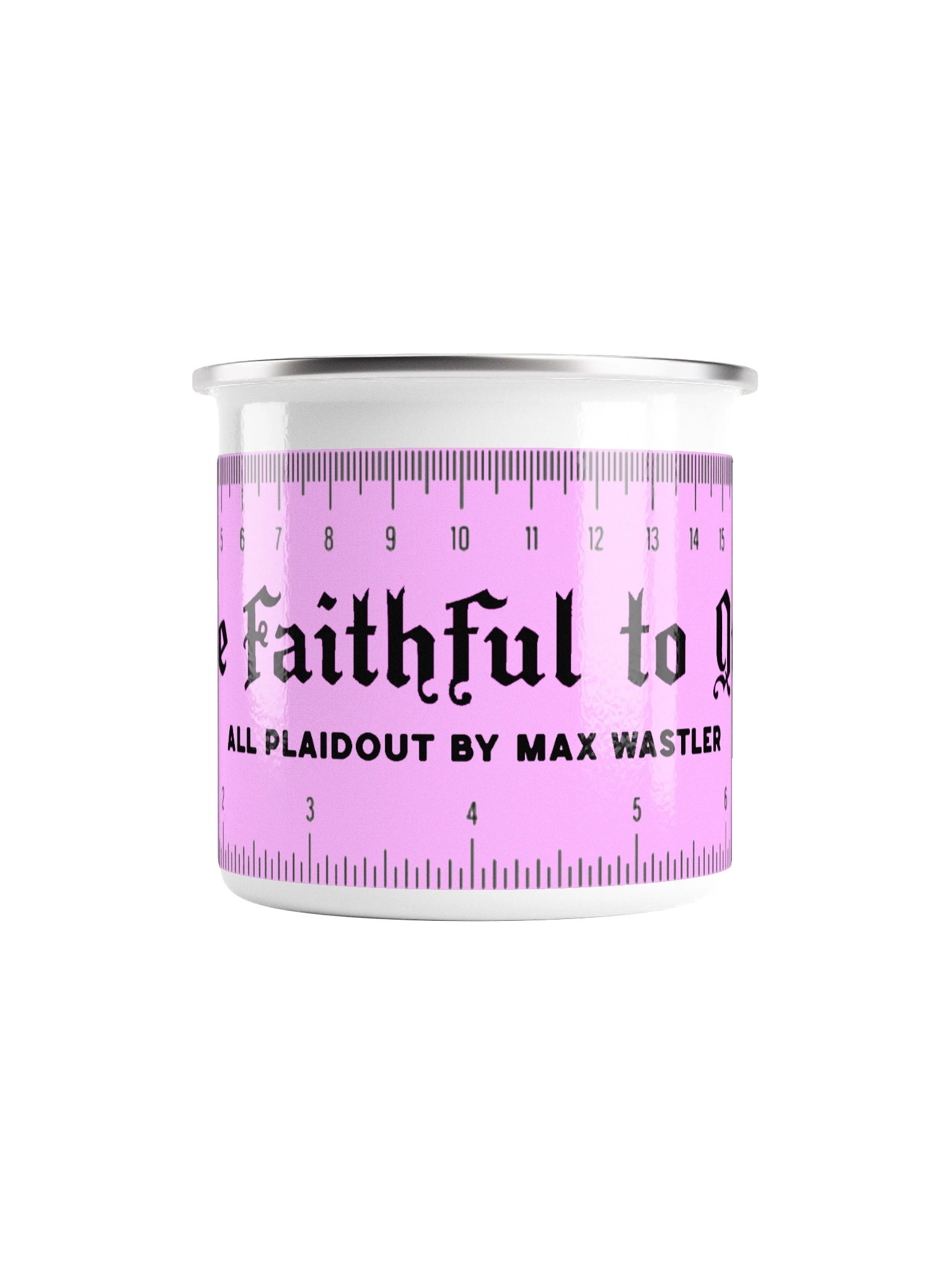 Ruler Mug in Tailor's Tape Pink product image (2)