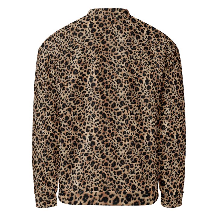 Brouwn Leopard Pattern Bomber Jacket product image (2)