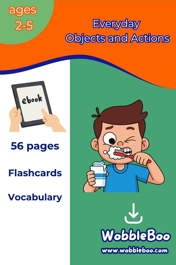 Everyday Objects and Actions Flashcards product image (1)