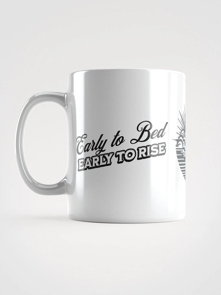 Early to Bed, Early to Rise, Thanks to Coffee, And Country Skies Mug | Simple Life, Coffee in Hand | Farm Life and Coffee Vibes | Caffeine and Country Living | Peaceful Mornings on the Farm product image (1)