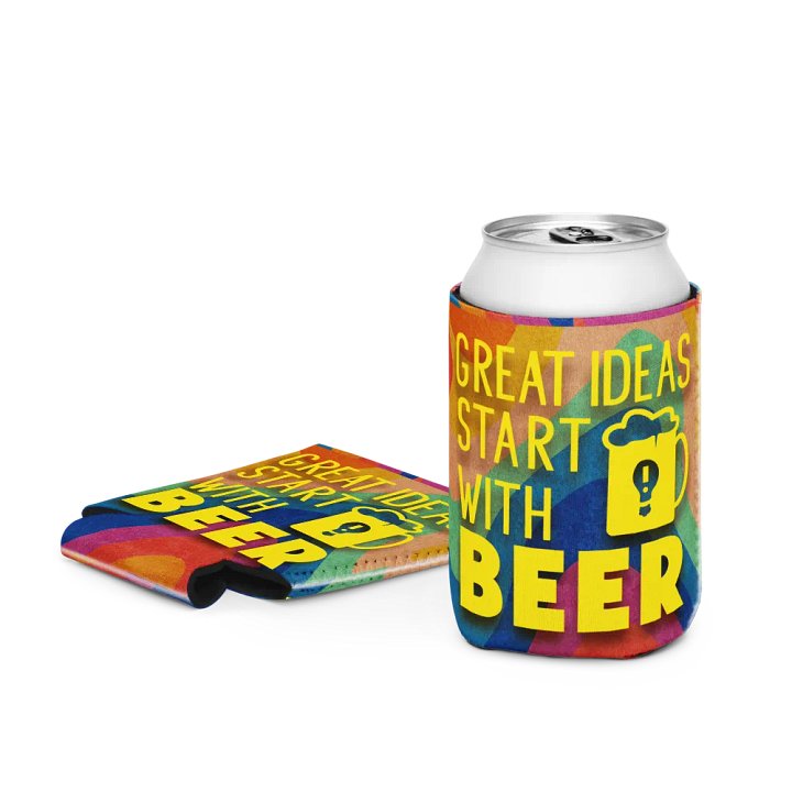 Great Ideas Start with Beer Can Cooler – Fun & Insulated Beer Lover Gift product image (1)