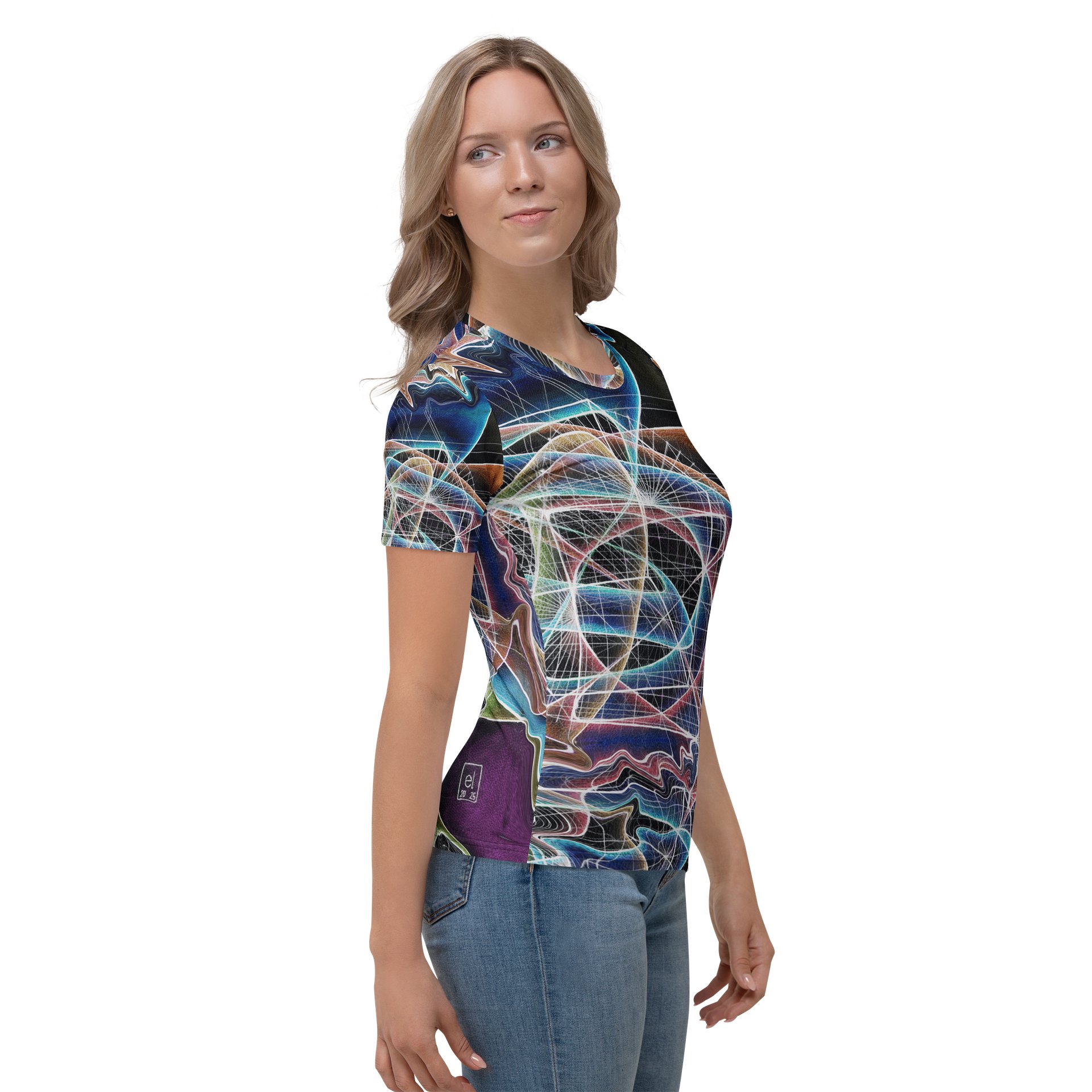 Translucent Heart - Geometric Negative Art Women's Crew Neck T-Shirt product image (6)