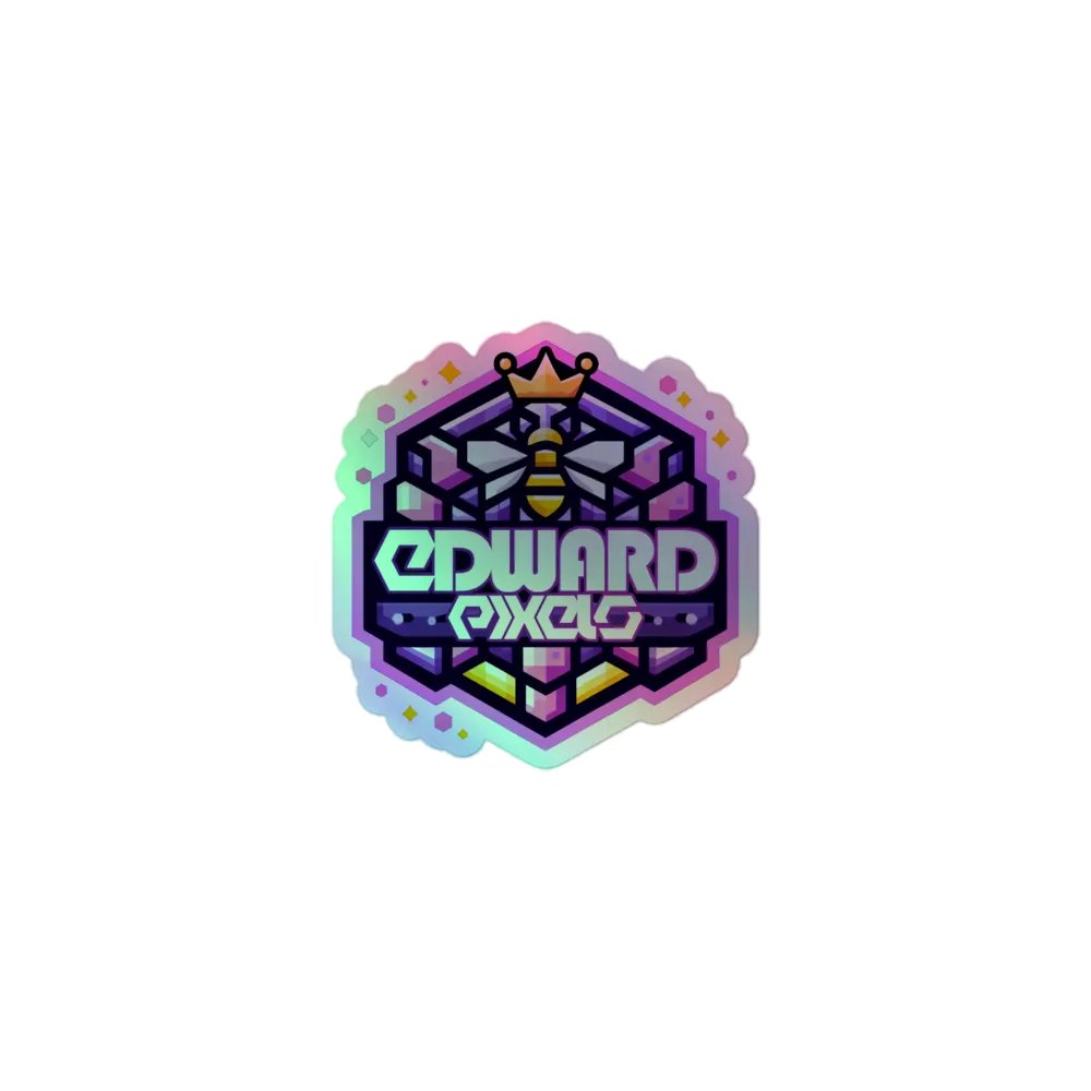 EdwardPixels 2024 Logo holo sticker product image (1)
