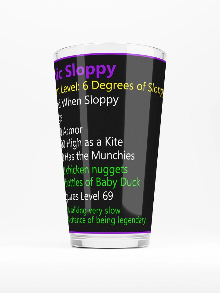 Epic Sloppy Pint Glass product image (1)
