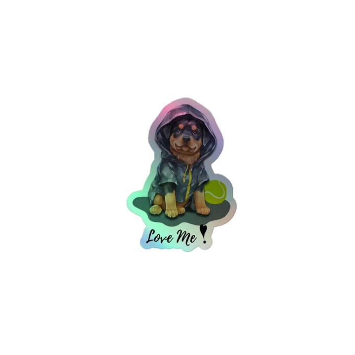 Hoodie Pup Holographic Sticker Sheet product image (1)