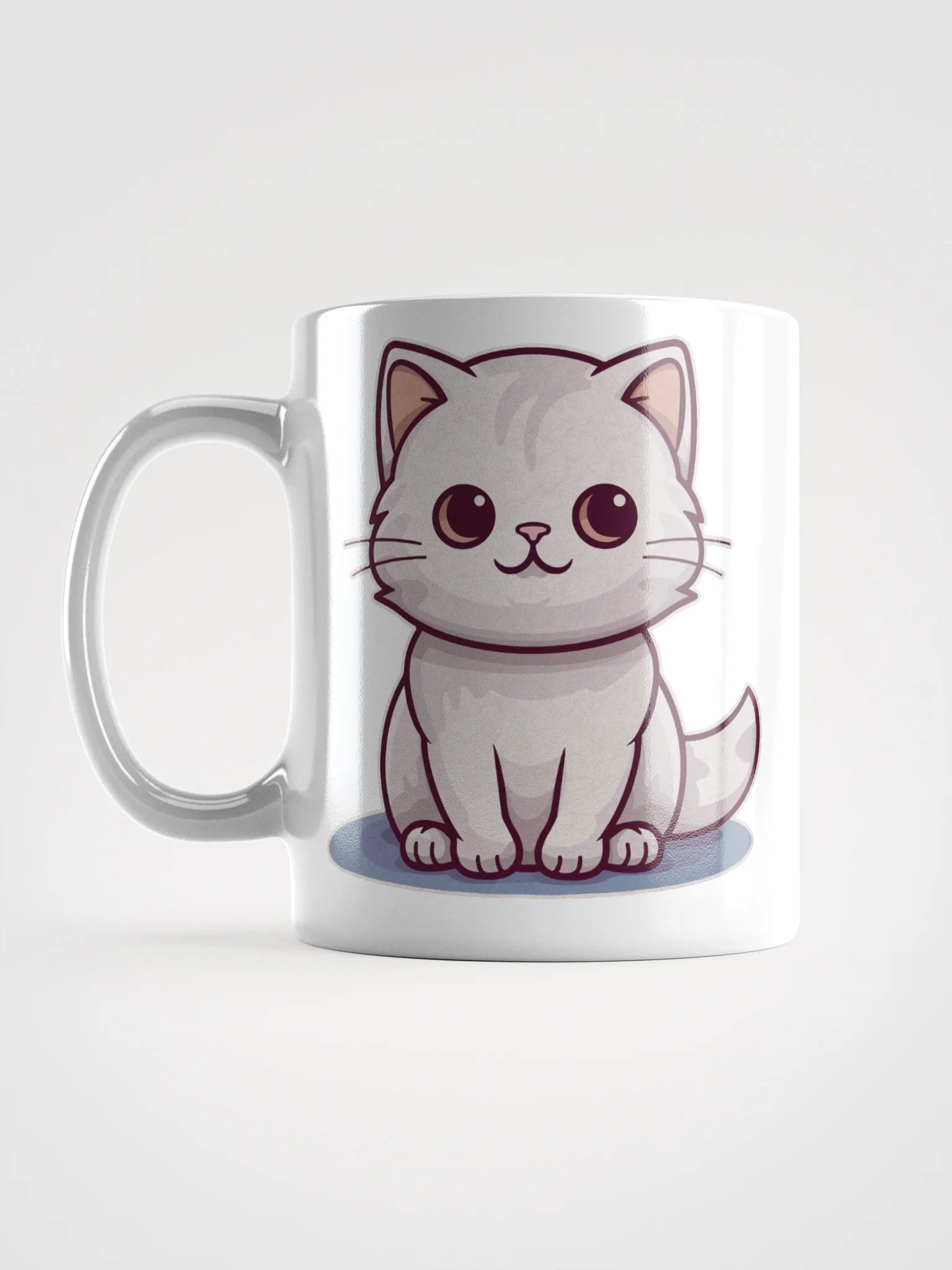 Whimsical White Cat Mug product image (11)