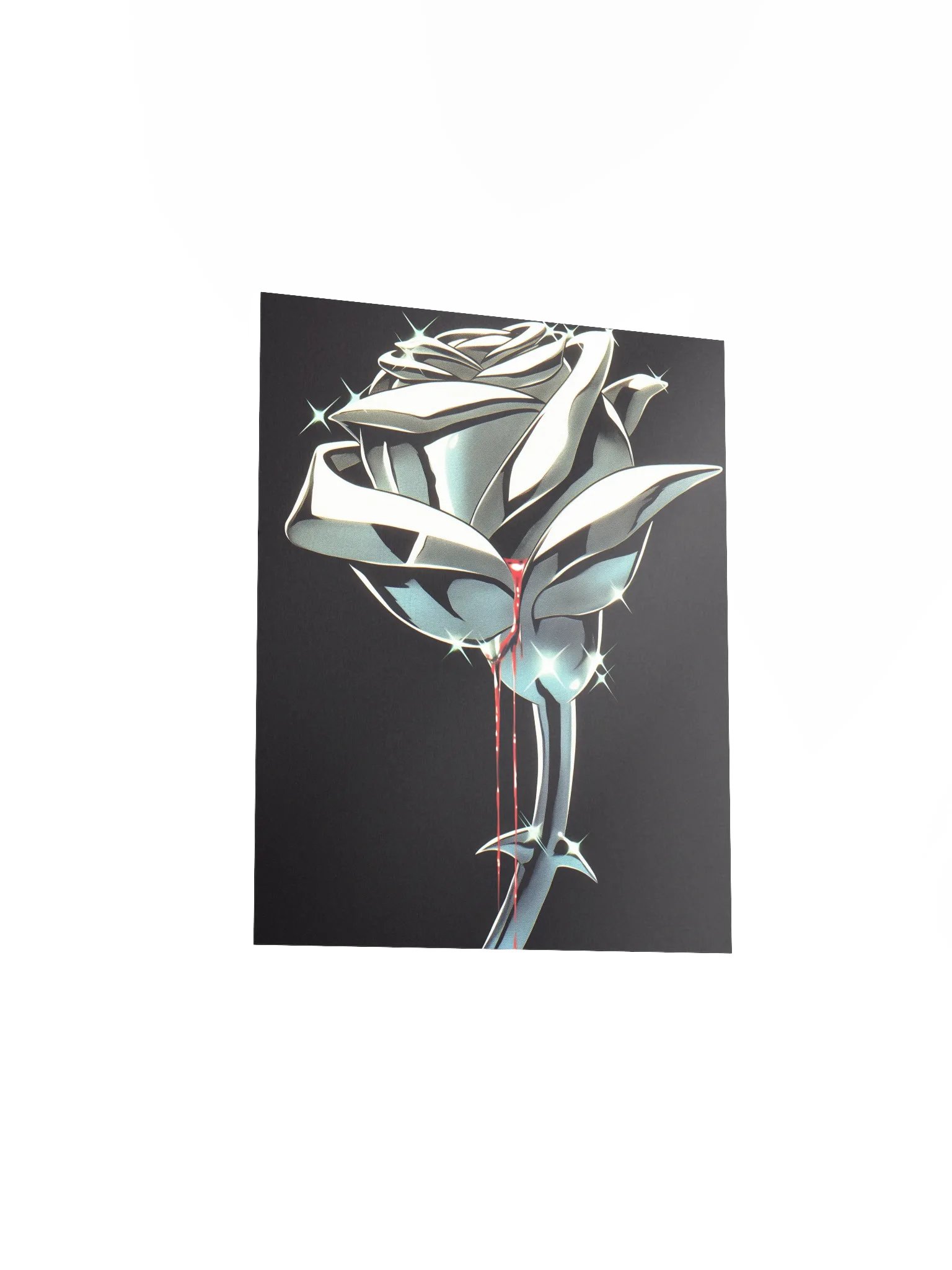 Gothic Metalic Rose Matte Poster product image (3)