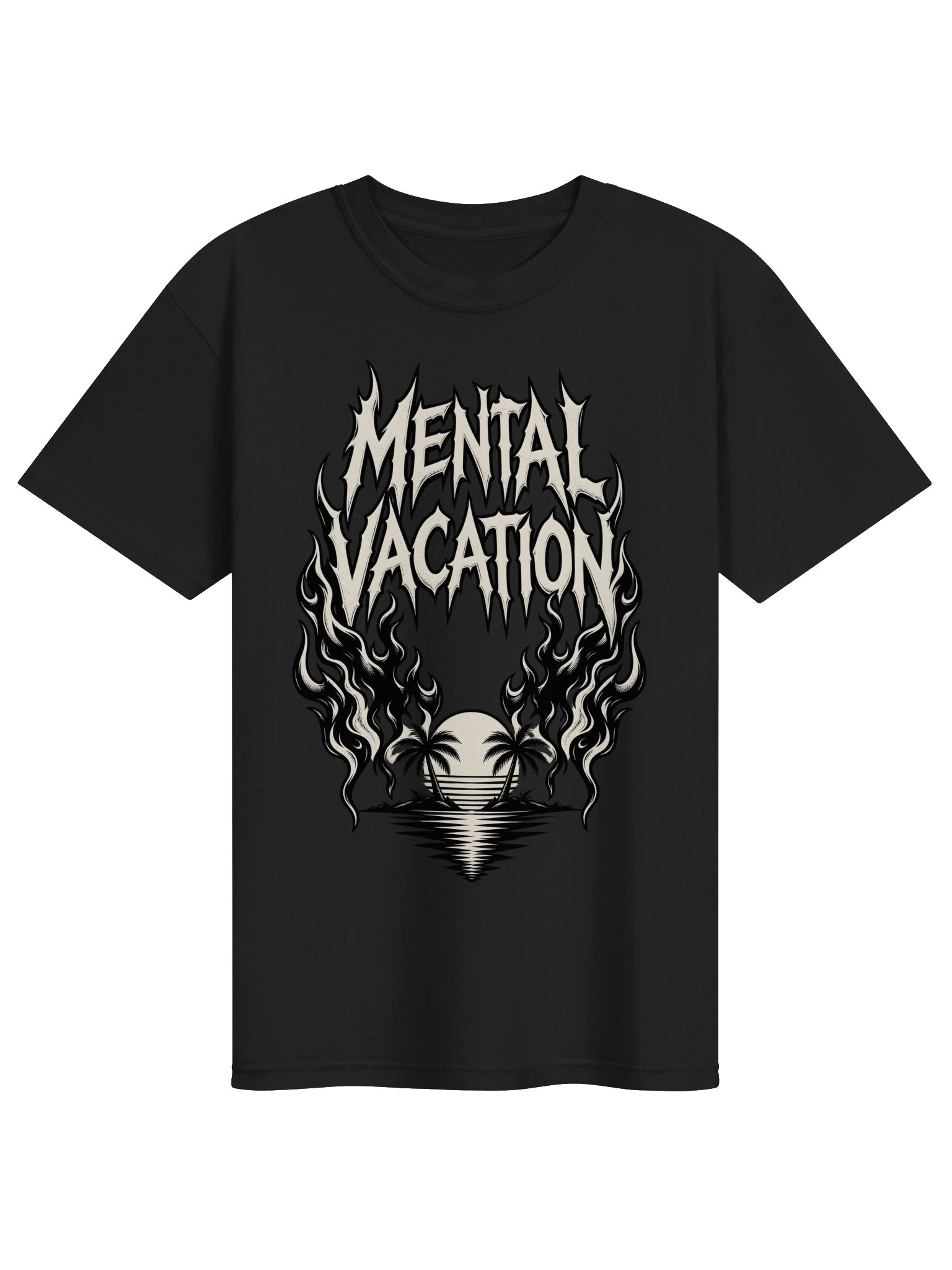 Mental Vacation — Burnout Escape Gothic T-Shirt product image (8)