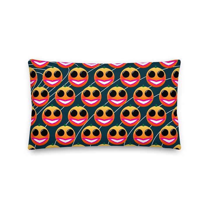 Sexy Orange Print Cushion (Teal) product image (2)