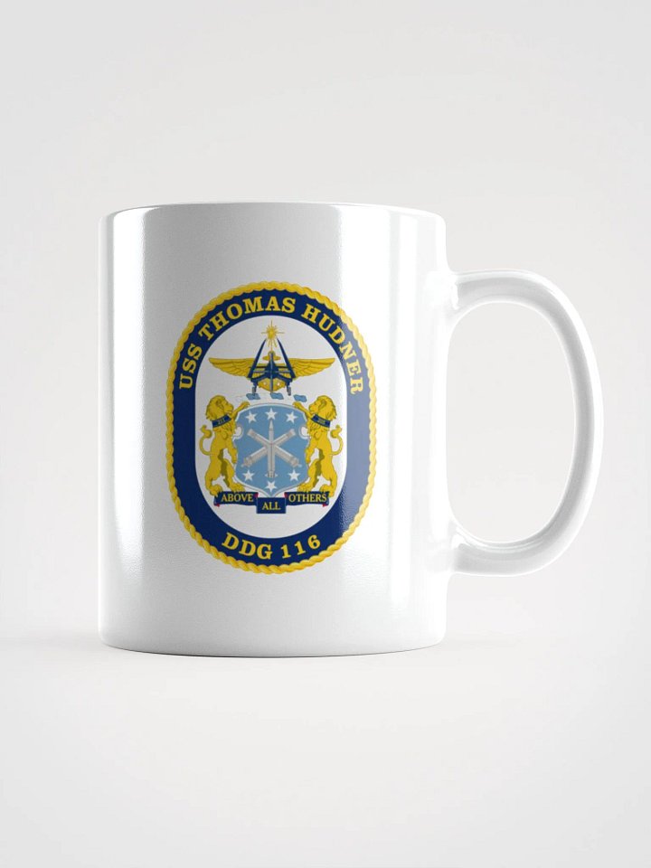 USS Thomas Hudner DDG 116: White Coffee Cup product image (1)