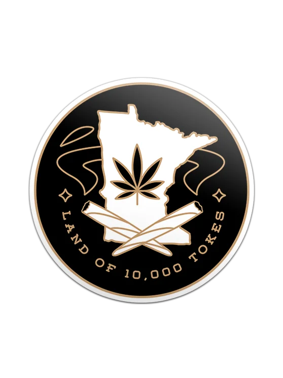 Land of 10,000 Tokes ✧ Minnesota Cannabis Sticker product image (1)