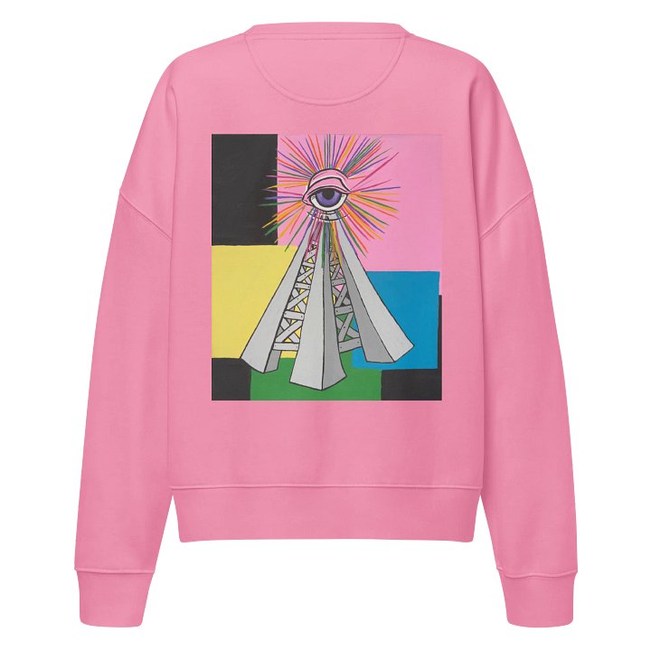 Woman's PWR Radio Tower Pink Crew Neck product image (2)