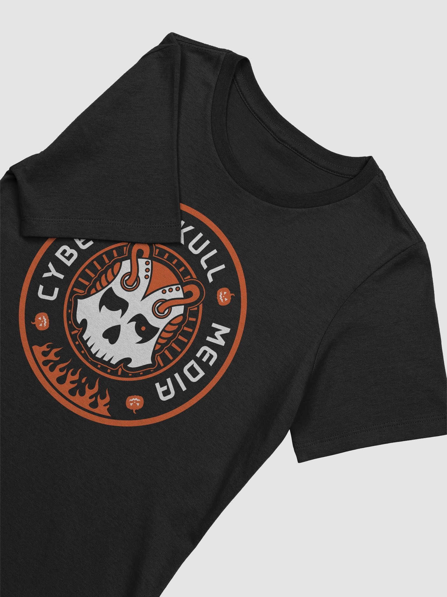 Cyber Skull Halloween Logo Tee (Women's Fit) product image (5)
