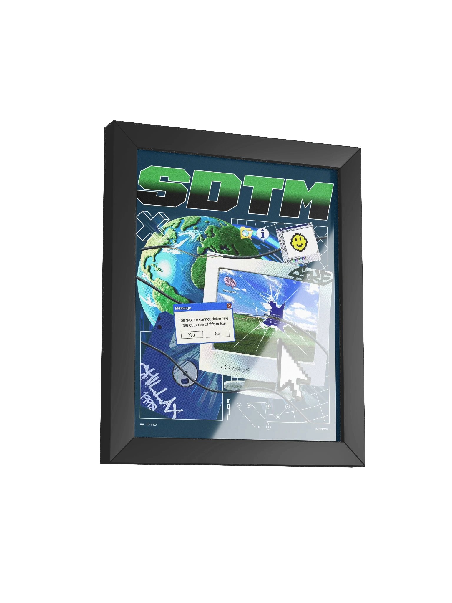 Vibrant Ayous Wood Framed SDTM Y2K Matte Poster product image (1)