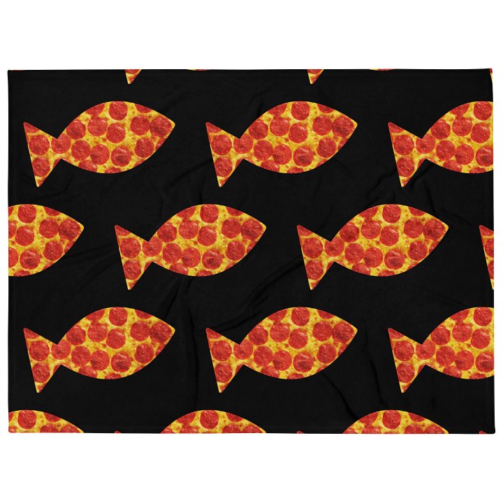 Pizzafish School Throw Blanket product image (1)