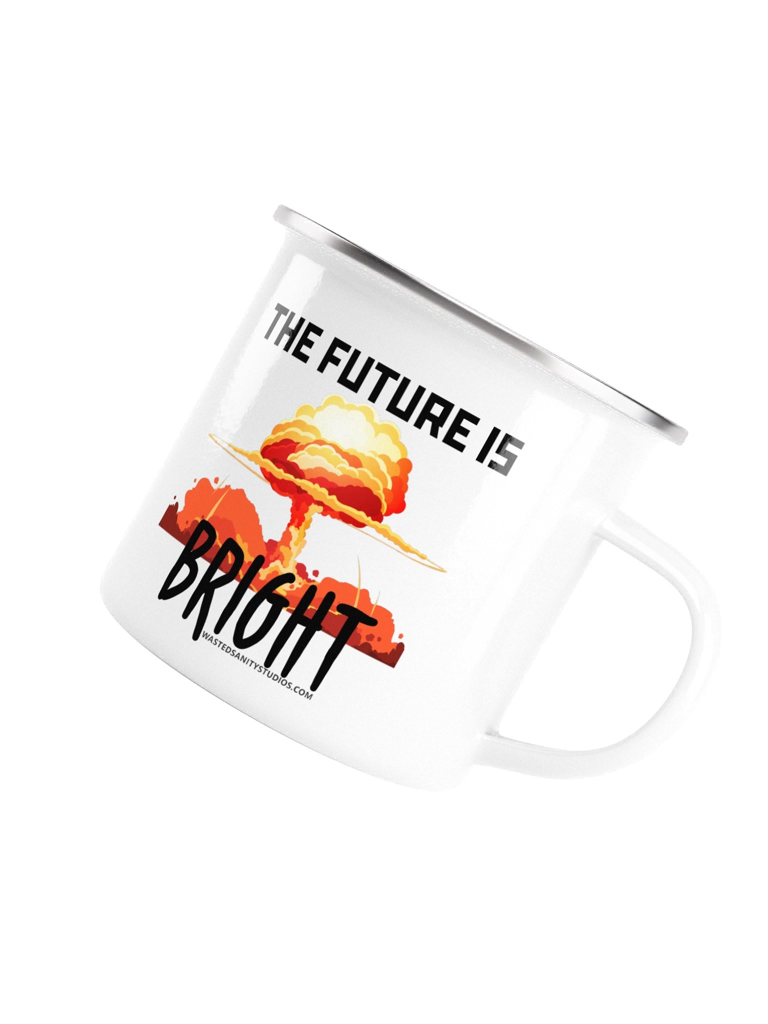 The Future Is Bright Metal & Enamel Coffee Mug product image (5)