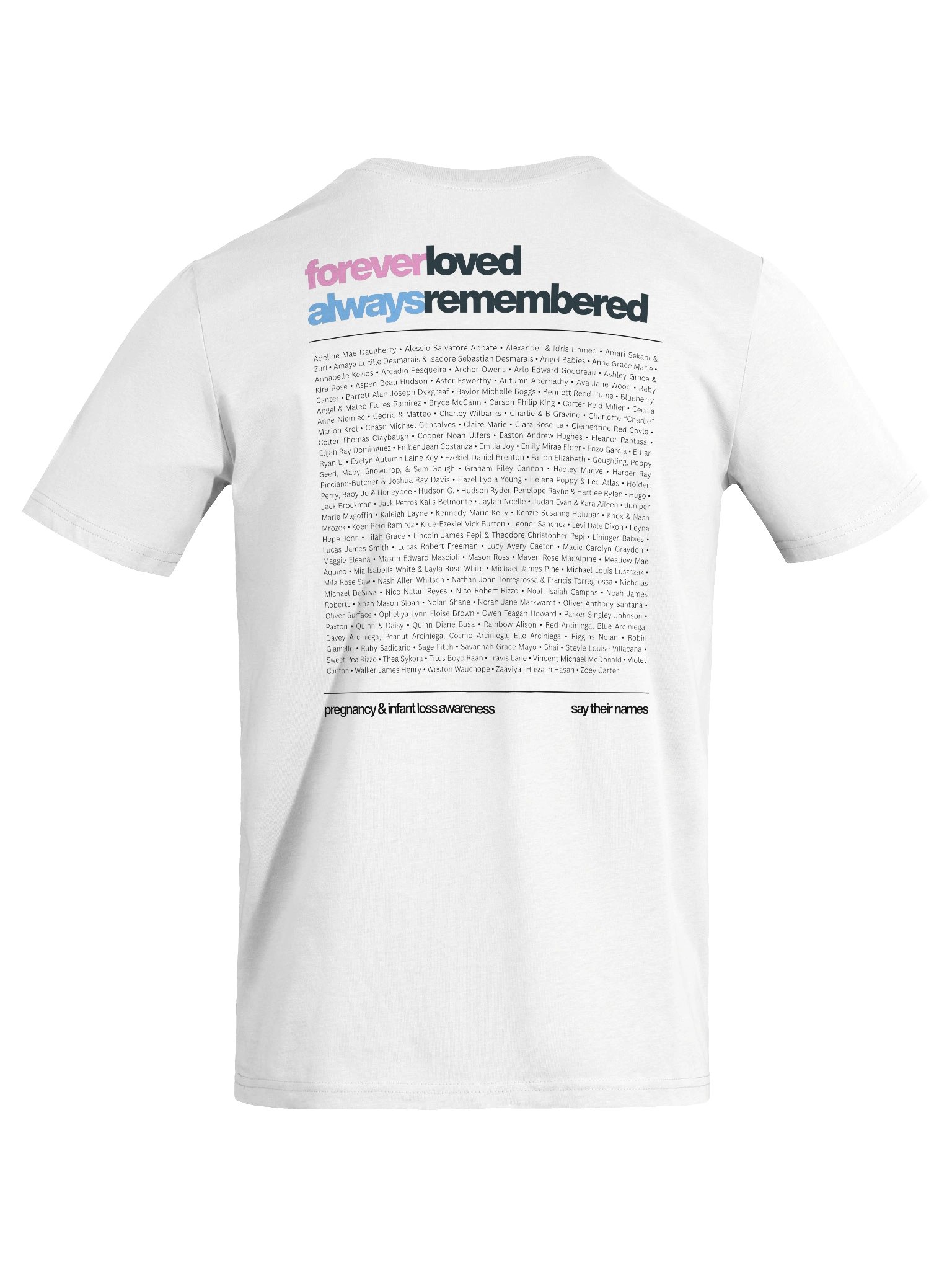 '1 in 4' Floral 2026 Memorial Shirt (organic cotton, light) product image (9)