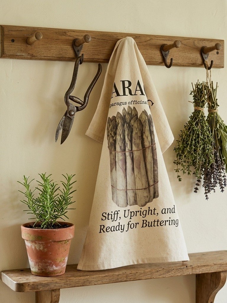 The "Asparagus" Botanical Tea Towel product image (2)