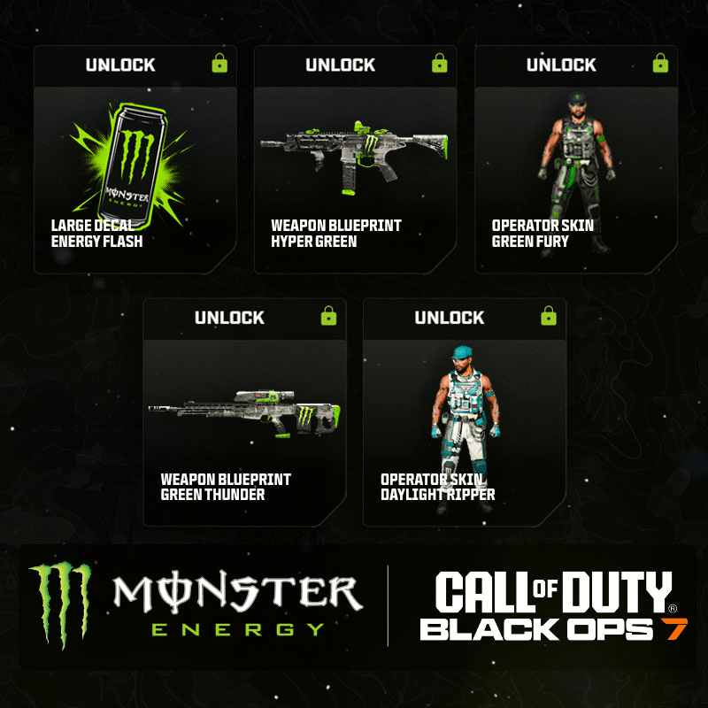 Monster Energy Code Black Ops 7 X Monster Energy Promotion Codes! (5 Rewards) | CovertMF