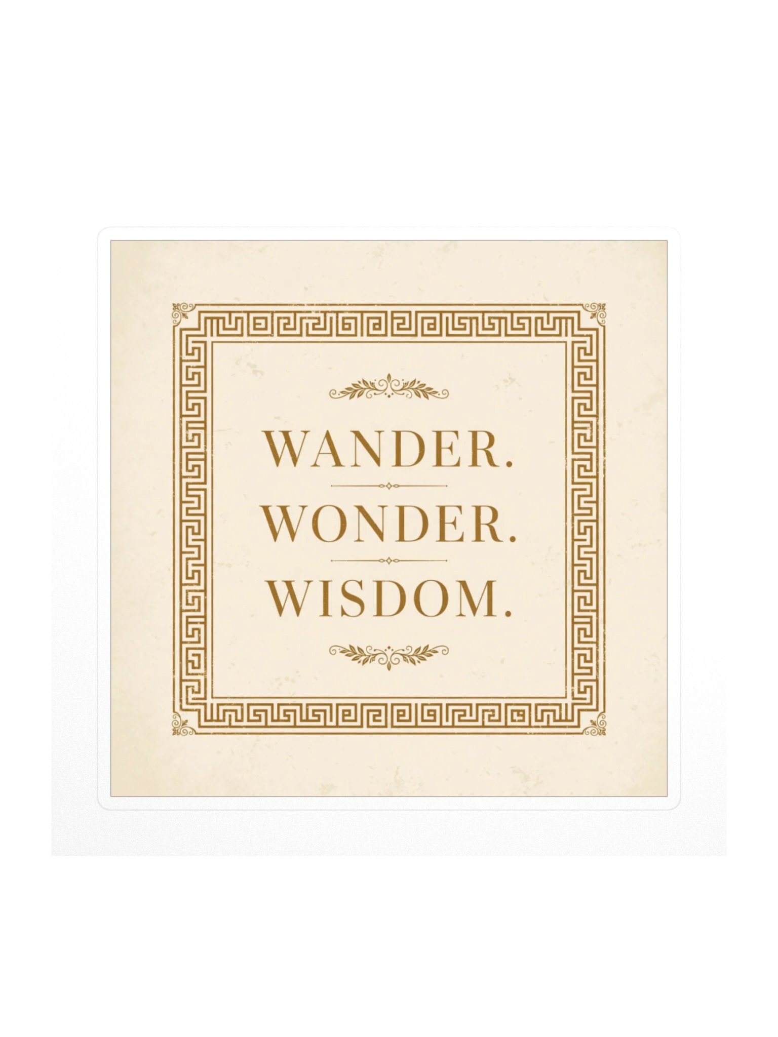 Wander Wonder Wisdom Sticker product image (1)