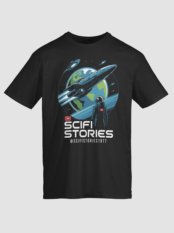 Scifi Stories T-Shirt 3 - (dark) Unisex Softstyle T-Shirt - Vintage Space Graphic T-Shirt product image (4)