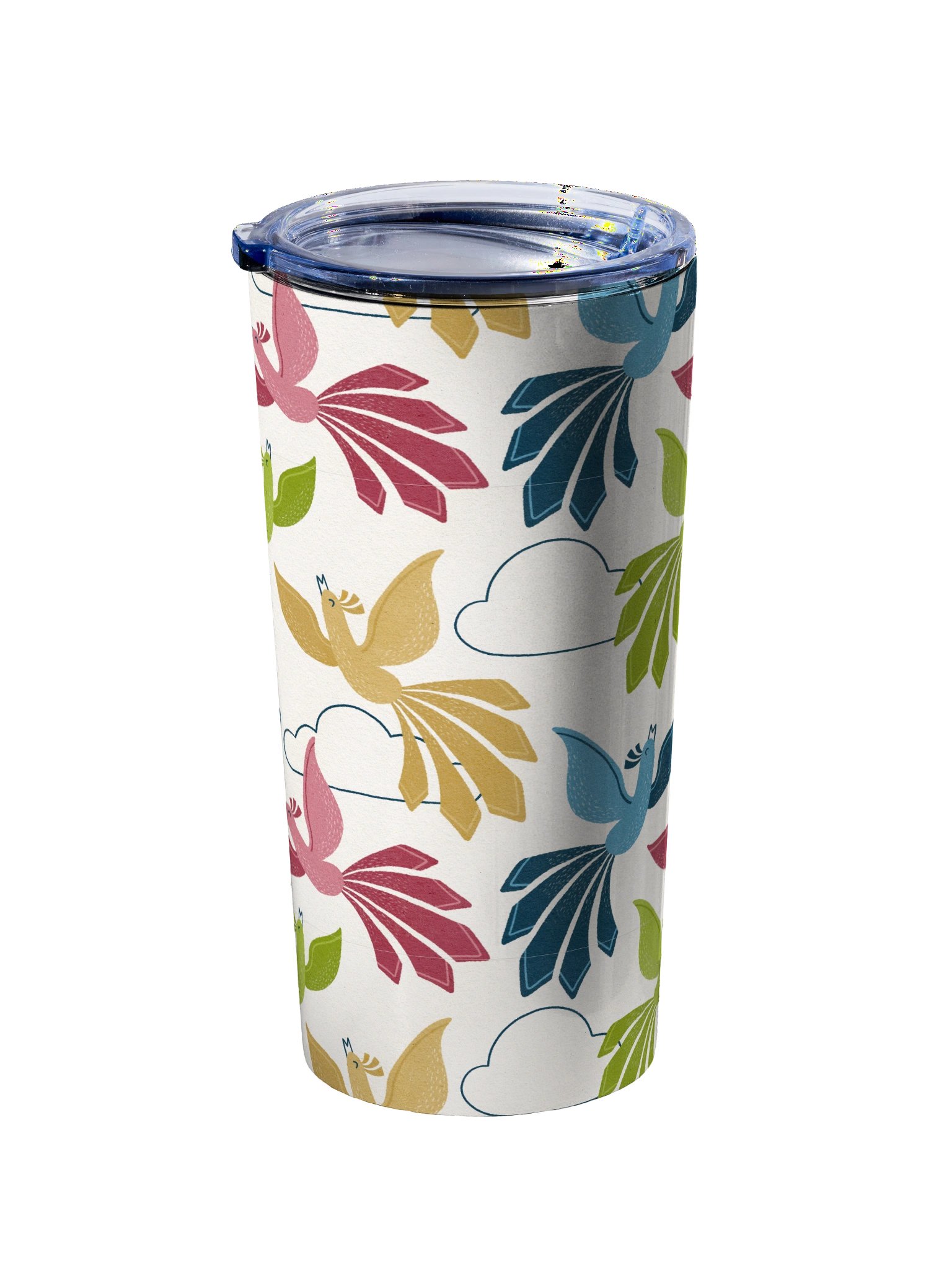 Mid-Century Modern Firebirds 20oz Stainless Steel Tumbler product image (2)