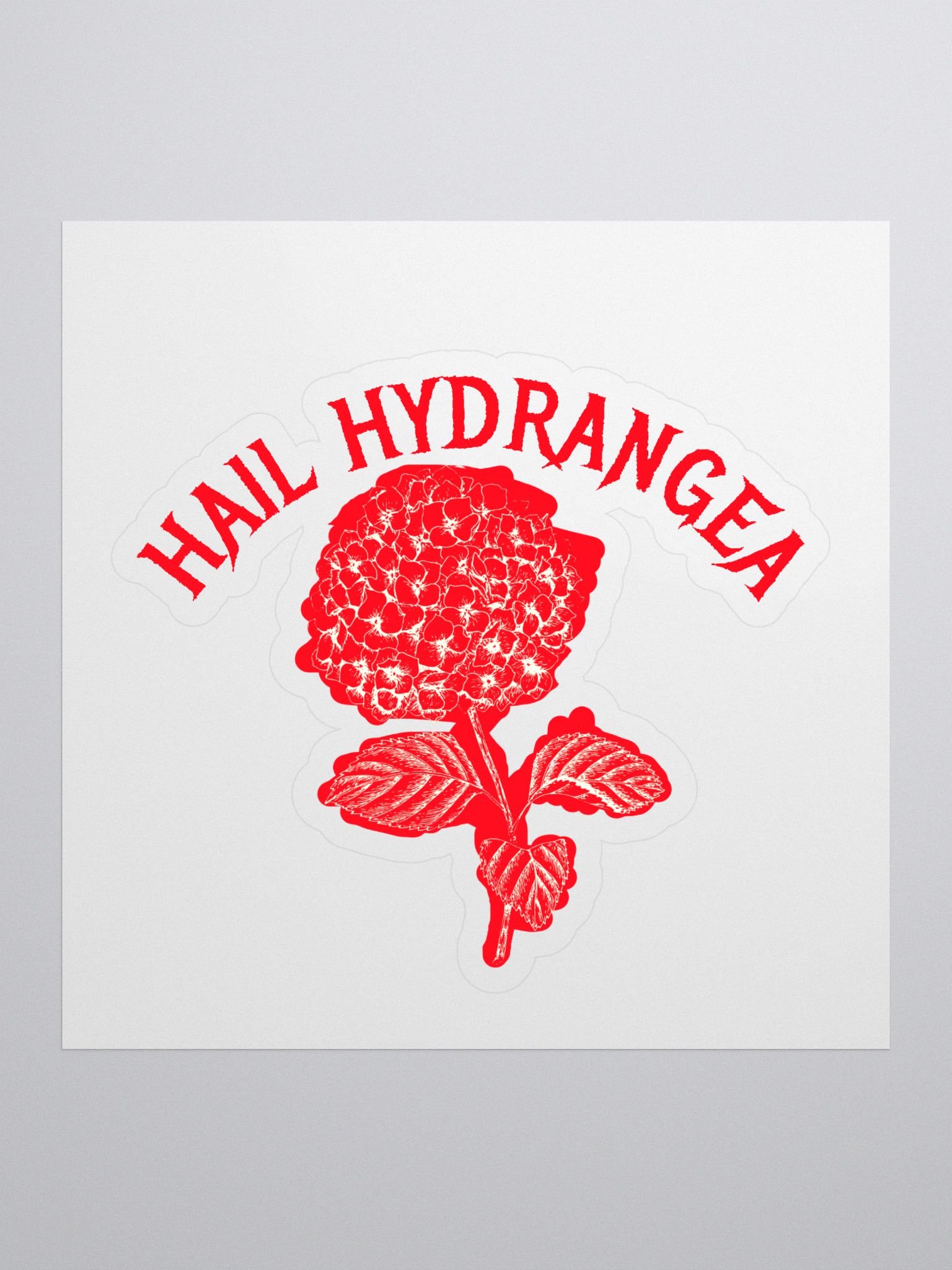 Hail Hydrangea V2 sticker product image (1)