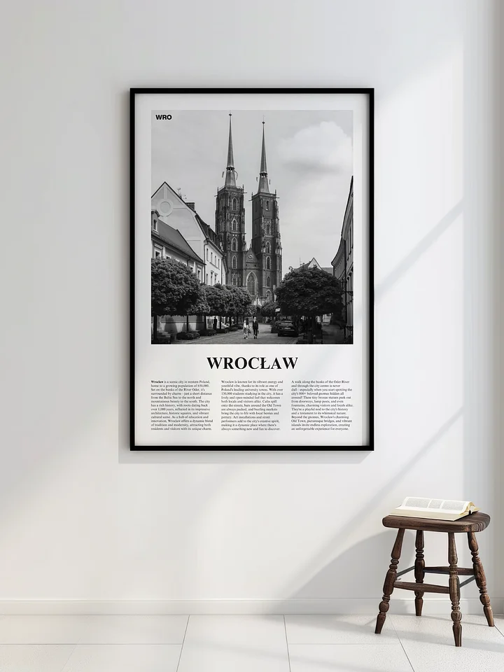 Wroclaw 03 Newspaper Poster | Framed product image (2)