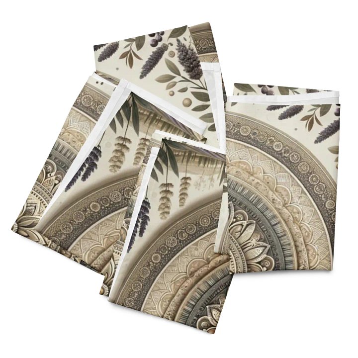 Lavish Botanical Mandala Napkins product image (1)