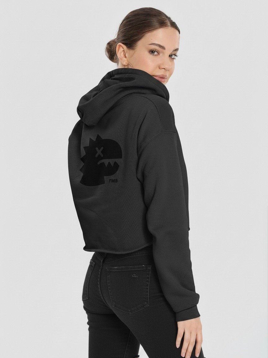 FMB | Jetlag Mark X Crop Hoodie Black product image (6)