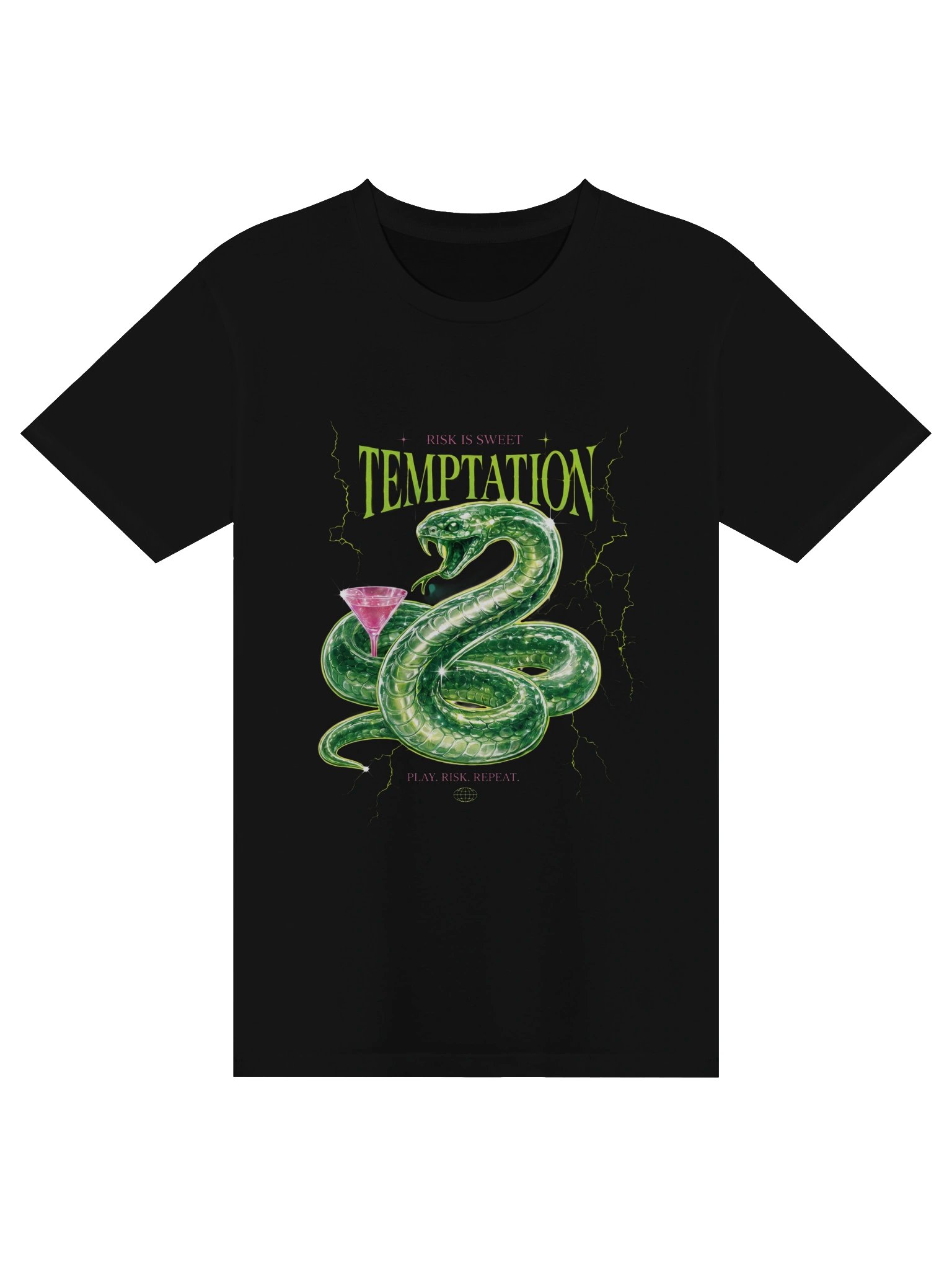 TEMPTATION Neon Snake Graphic Tee product image (1)