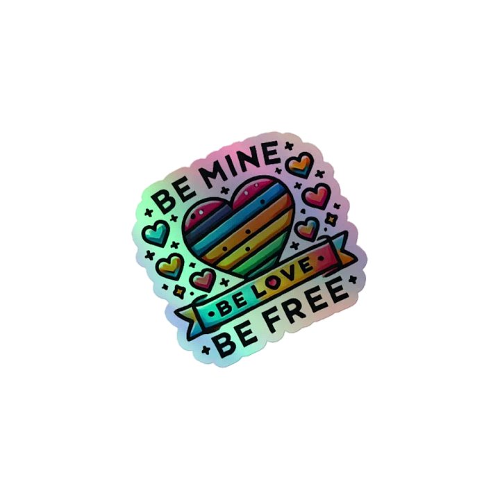 Rainbow Love Holographic Sticker Set product image (1)