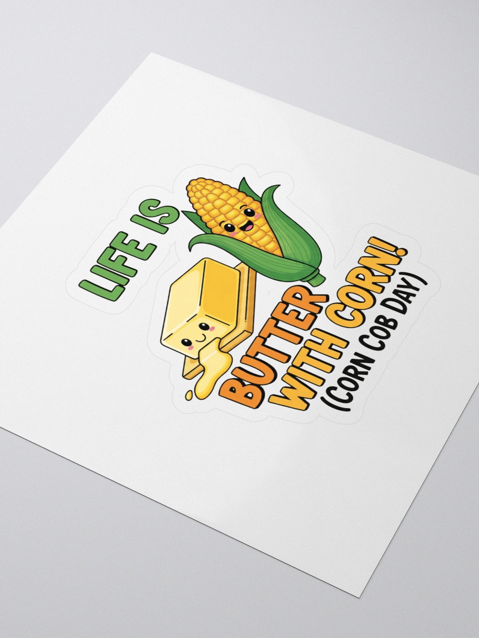 Corn-Style Kiss Cut Stickers product image (3)