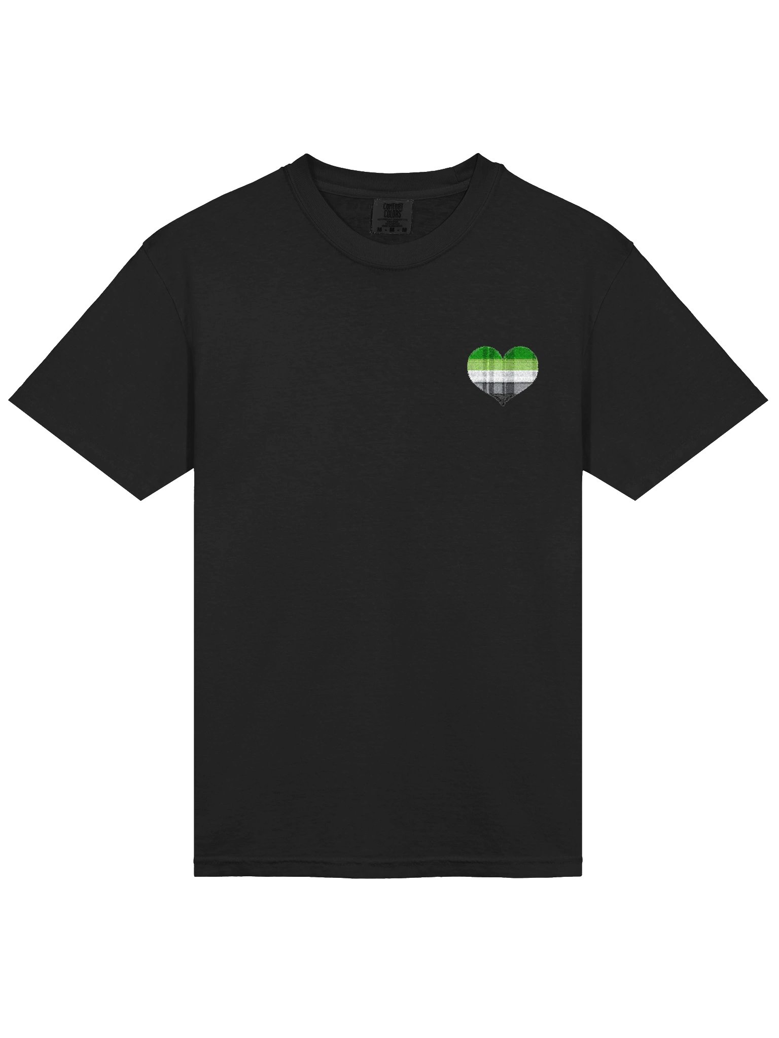 Aromantic Pride Flannel Heart Tee product image (3)