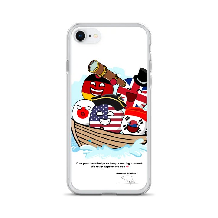 Transparent iPhone case with Dokdo Studio's signature product image (28)