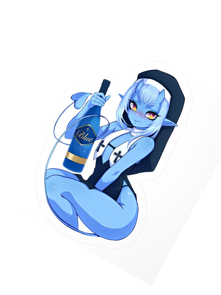 Blue Wine Sticker product image (2)