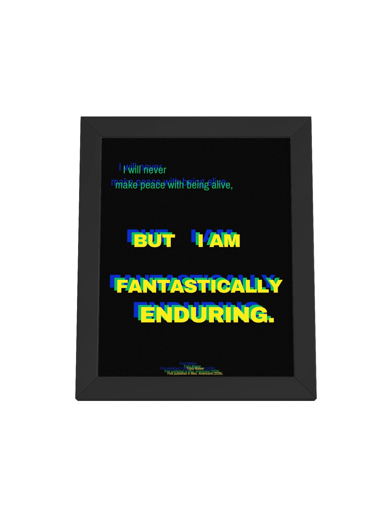 Framed Fantastically Enduring Print product image (5)