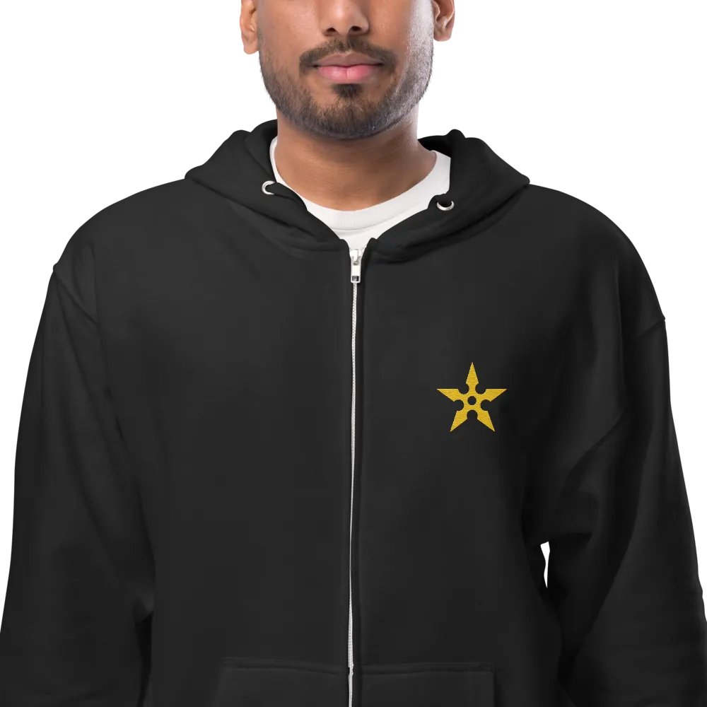 Golden Shuriken Zip-Up Hoodie product image (4)