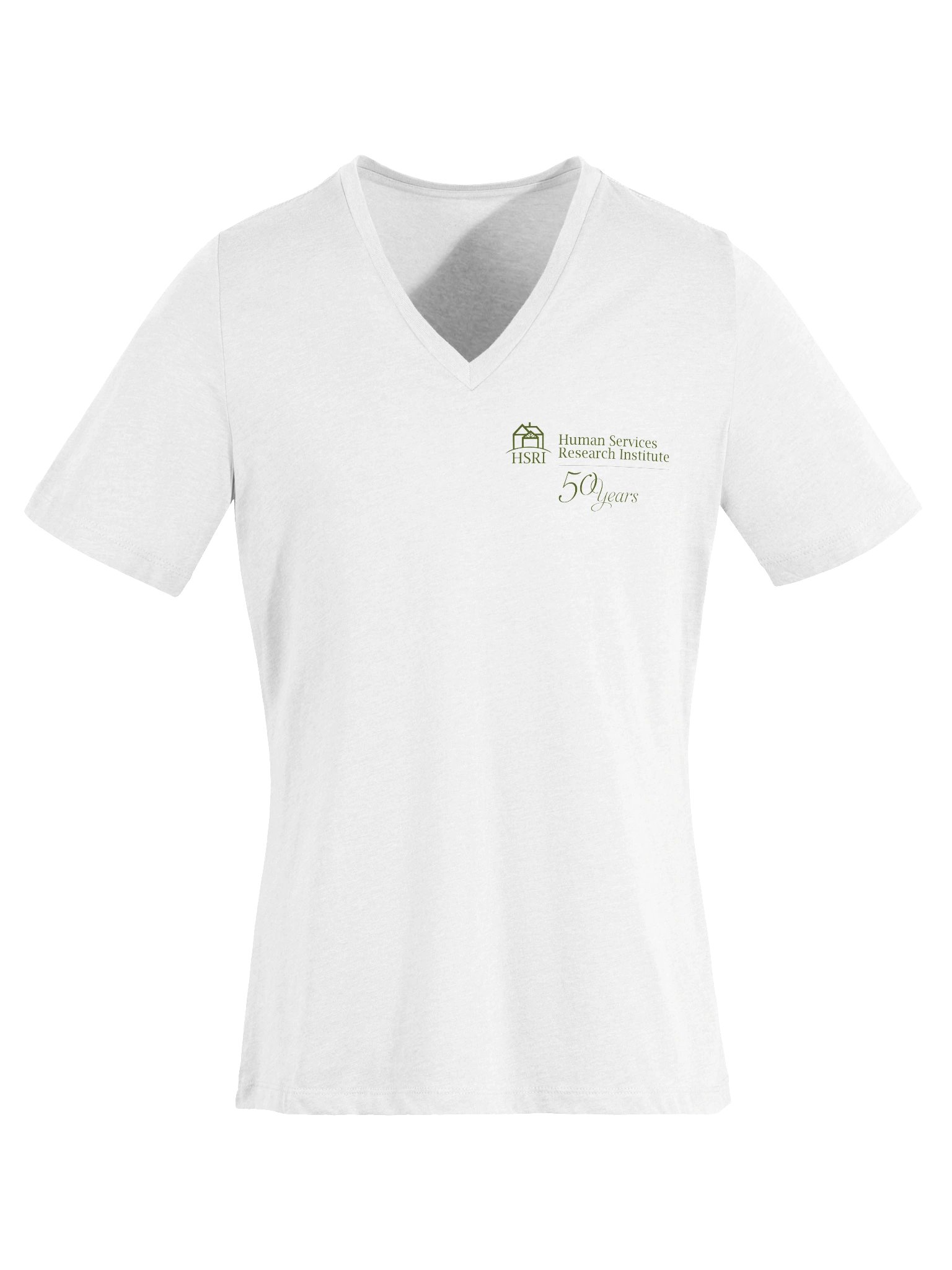 HSRI 50th Anniversary V-Neck T-Shirt - White product image (6)