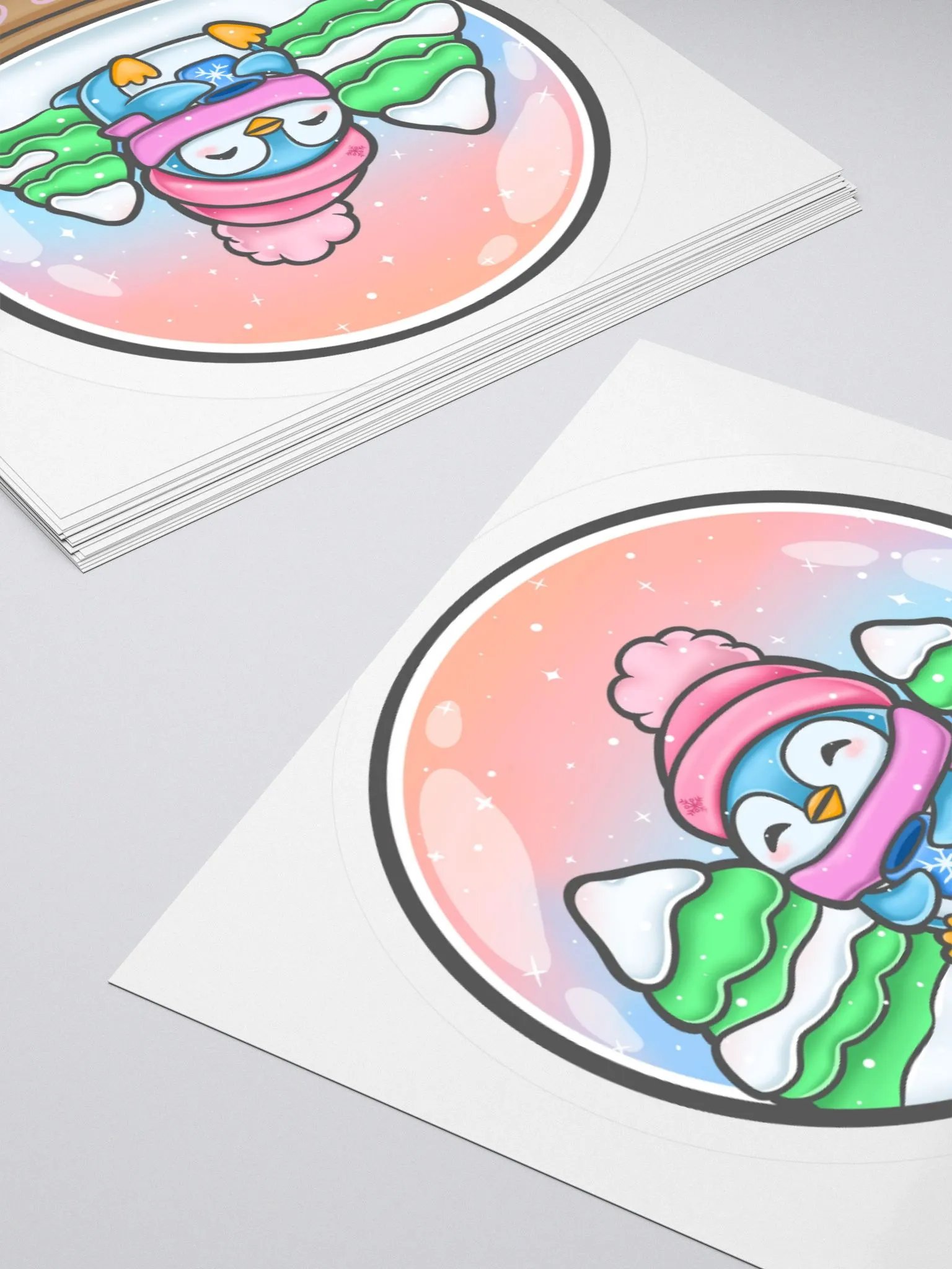 Large Ice Cold Snow Globe Penguin Sticker product image (4)