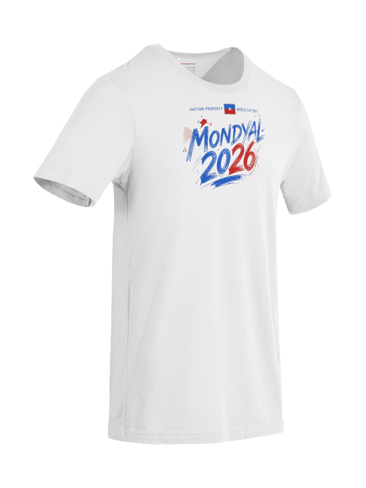 HAITI NAN MONDYAL 2026: Patriotic Tri-Blend Tee product image (9)