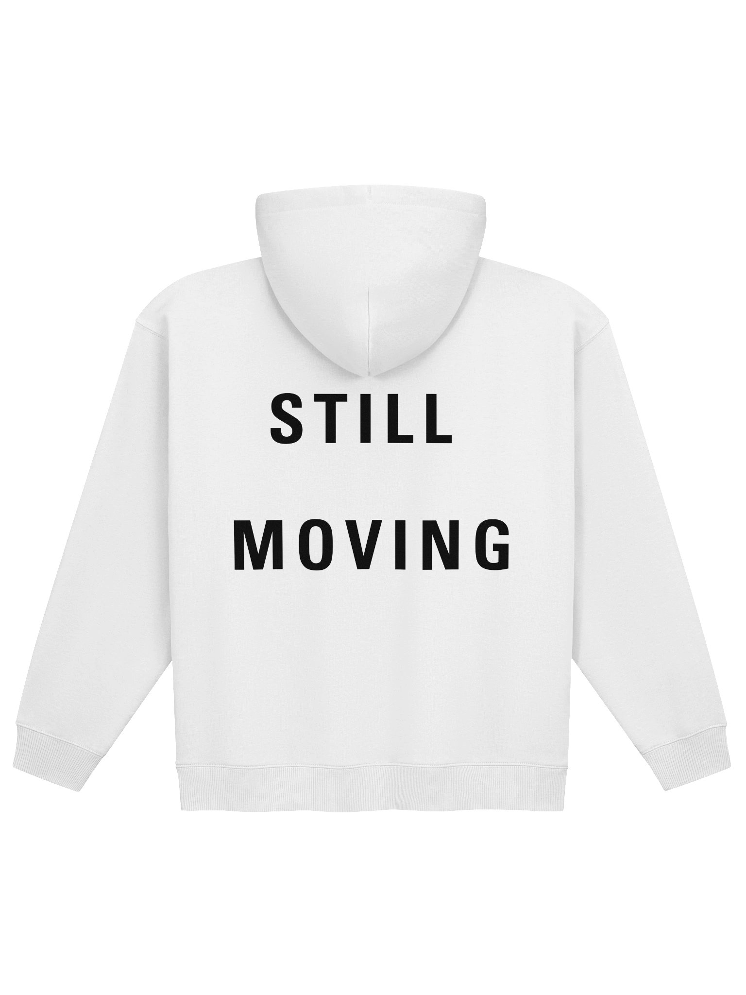Still Moving Hoodie — White / Heather Grey product image (1)