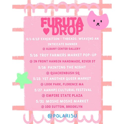 finally, an updated list of events for the second half of may!  catch me out front of hangin' handmade tomorrow at the troy f...