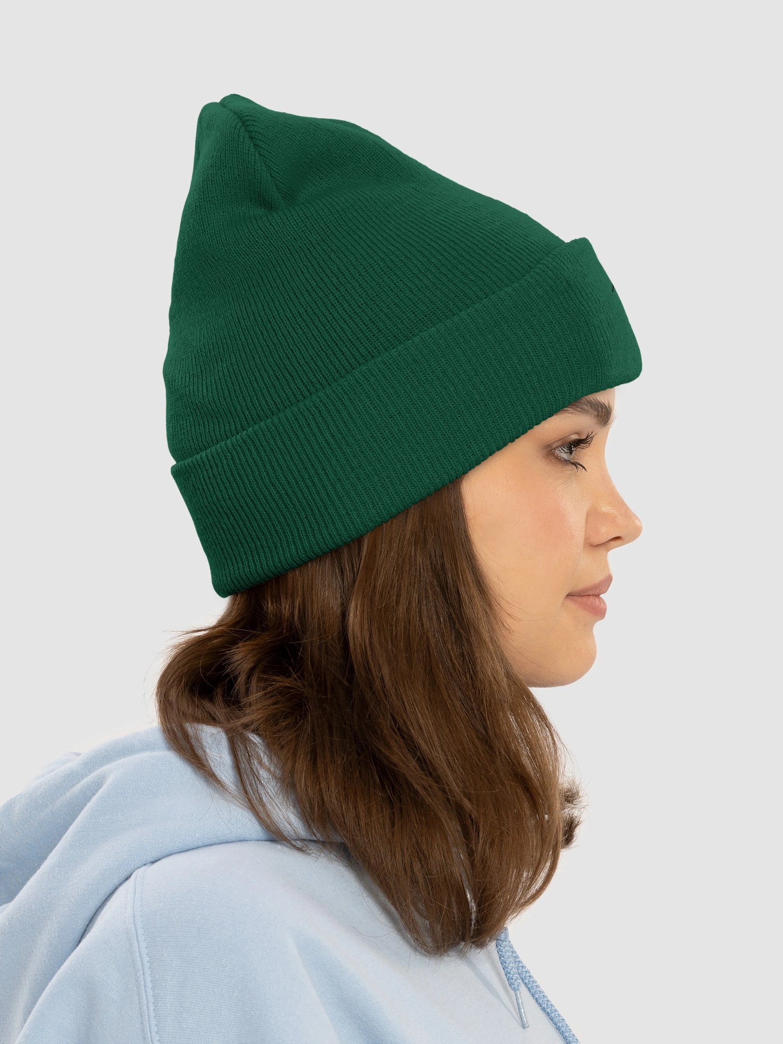 Ruby-Throated Hummingbird Embroidered Beanie | Hummingbird Knit Hat | Woodland Bird Cap product image (30)