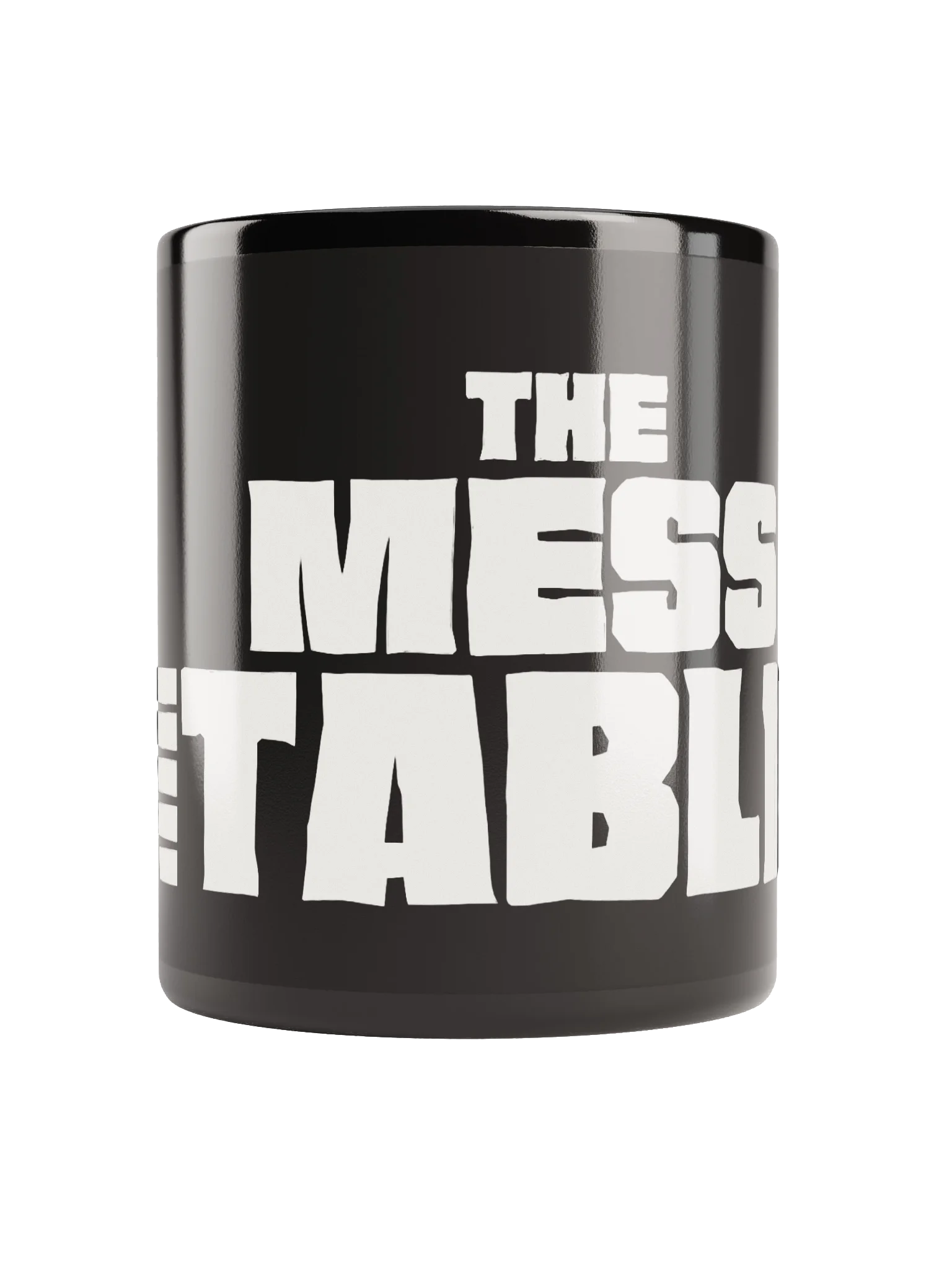 Black Mug with White TMT Banner product image (9)