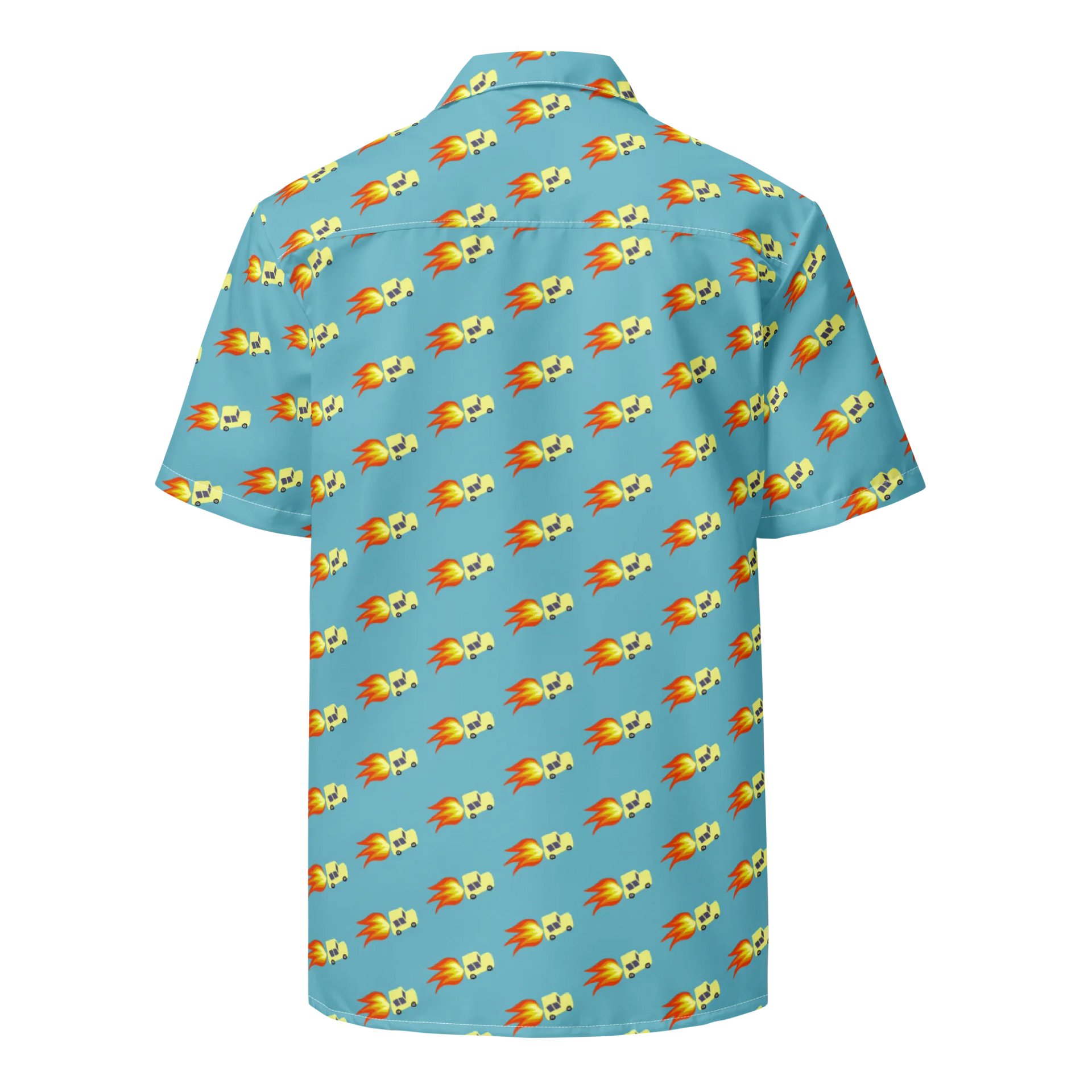 Blue Rocket Powered Hawaiian Shirt product image (2)