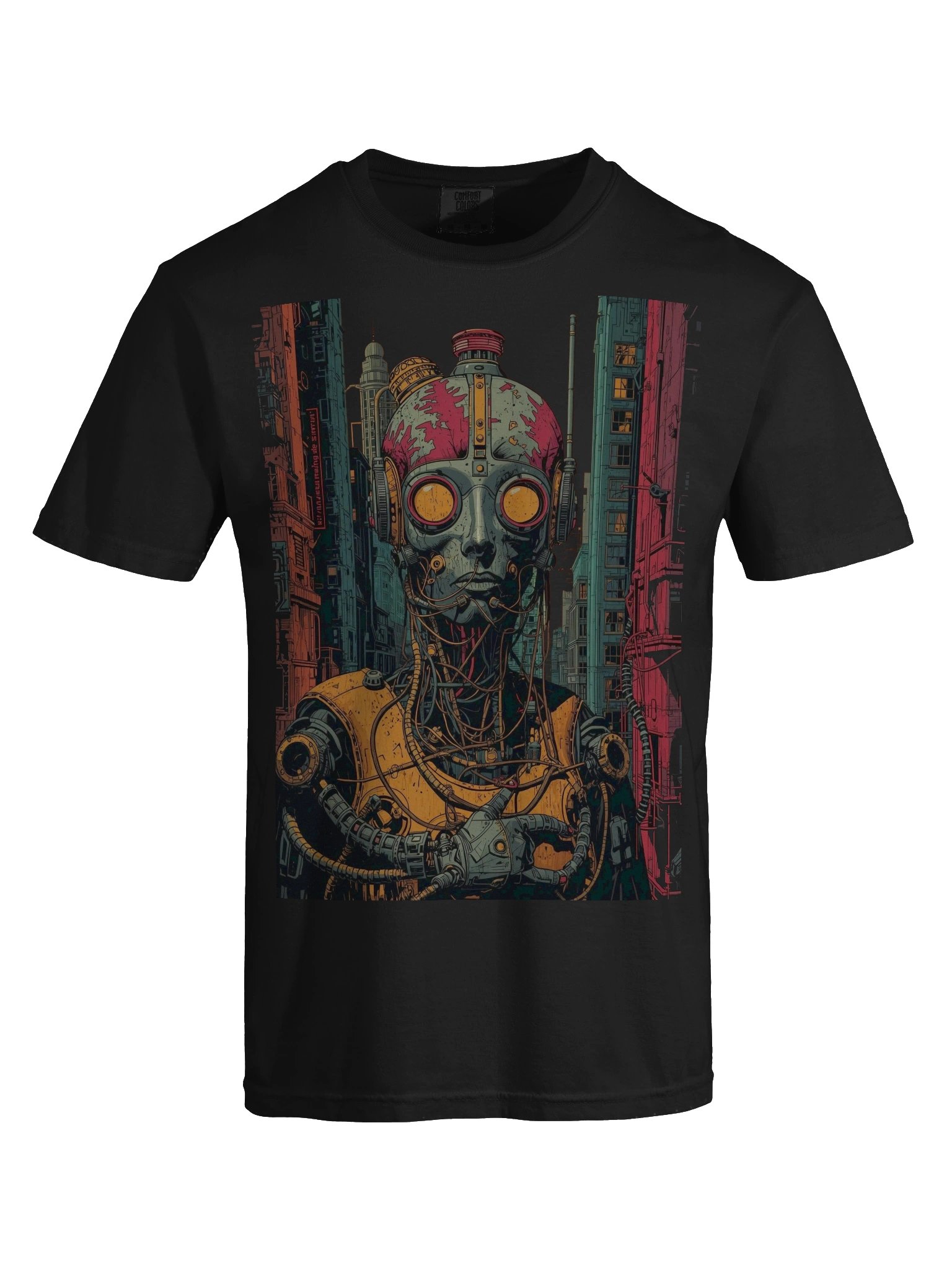 Dystopian Cyborg Punk Heavyweight T-Shirt product image (2)