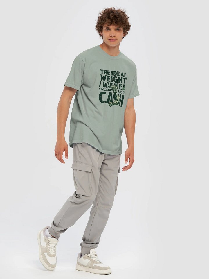 Cash Gains Over Gym Gains - Vintage Comfort: Garment-Dyed Cotton T-Shirt product image (1)