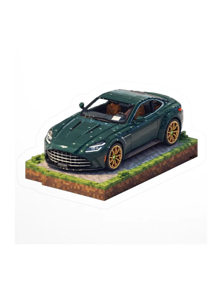Green Aston Martin Vantage Sticker (Pixel, Retro, Minecraft) product image (2)