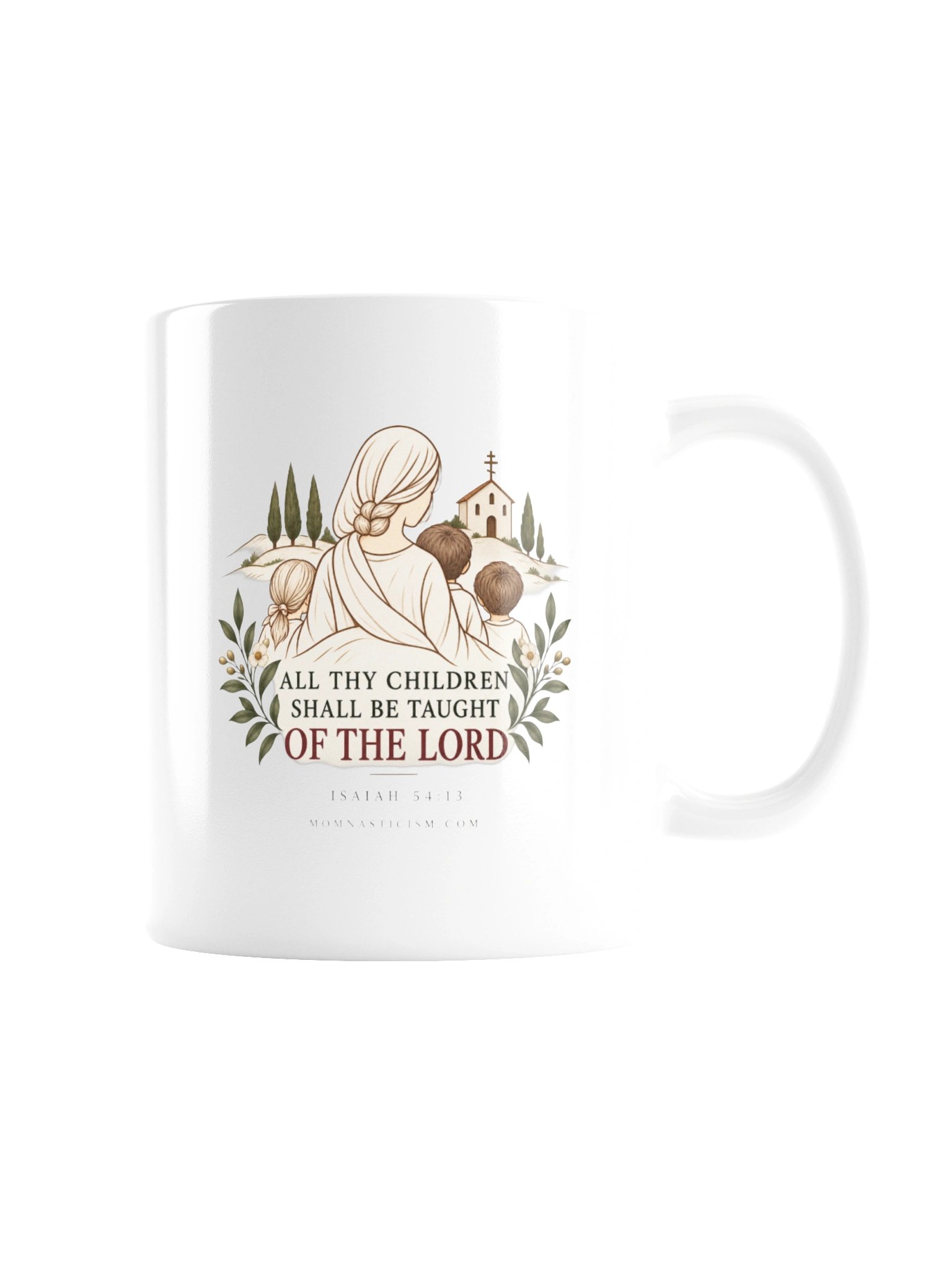 Taught of the Lord | Motherhood Scripture Mug product image (7)